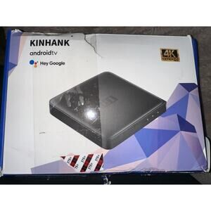Kinhank Android 14.0 TV Box, G1 Smart TV Box, Compatible with Netflix Damagedbox